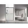 SBP487808C-MB Stratford 48-in x 78-in Bypass Shower Door With 5/16-in Clear Glass And Round Tube Handles, Matte Black