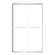 SBP487808C-PC Stratford 48-in x 78-in Bypass Shower Door With 5/16-in Clear Glass And Round Tube Handles, Polished Chrome
