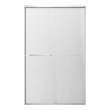 SBP487808F-BS Stratford 48-in x 78-in Bypass Shower Door With 5/16-in Full Frost Glass And Round Tube Handles, Brushed Stainless