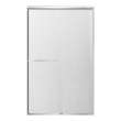 SBP487808F-PC Stratford 48-in x 78-in Bypass Shower Door With 5/16-in Full Frost Glass And Round Tube Handles, Polished Chrome