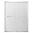 SBP607808F-BS Stratford 60-in x 78-in Bypass Shower Door With 5/16-in Full Frost Glass And Round Tube Handles, Brushed Stainless