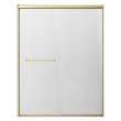 SBP607808F-CB Stratford 60-in x 78-in Bypass Shower Door With 5/16-in Full Frost Glass And Round Tube Handles, Champagne Bronze