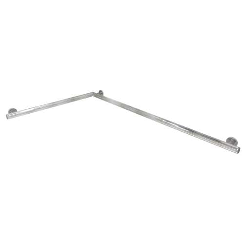 SLG3218-BS Simons 32-in x 18-in Reversible L-Shape ADA Grab Bar With 1.25-in Diameter, Brushed Stainless