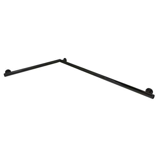 SLG3218-MB Simons 32-in x 18-in Reversible L-Shape ADA Grab Bar With 1.25-in Diameter, Matte Black