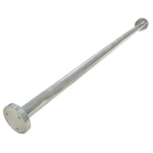 SRS4072-BS 40-in Adjustable Straight Fixed Shower Rod, Brushed Stainless