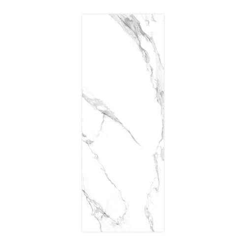Titan 39-in x 96-in Continous Pattern Shower Wall Panel A, White Caruso (Ultra Honed), TW3996-KI01HCA