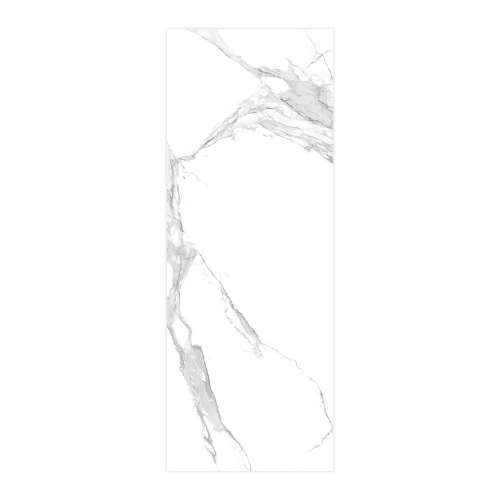 Titan 39-in x 96-in Continous Pattern Shower Wall Panel B, White Caruso (Ultra Honed), TW3996-KI01HCB