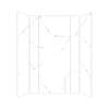 Transolid TWKEC603696-KI01H Titan Eco 60-in x 36-in x 96-in 3-Piece Shower Wall Kit, White Caruso (Honed)