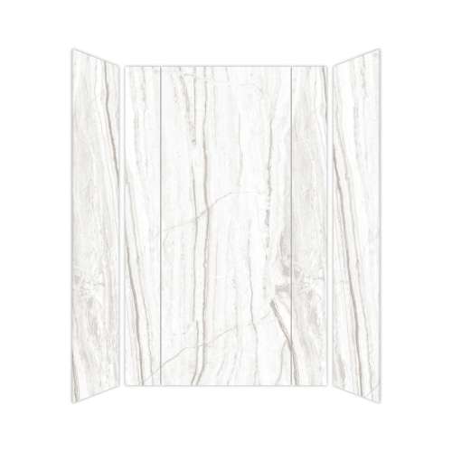 Transolid TWKEC603696-KI31H Titan Eco 60-in x 36-in x 96-in 3-Piece Shower Wall Kit, Savanna Grey (Honed)
