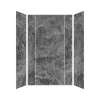 Transolid TWKEC603696-KI63H Titan Eco 60-in x 36-in x 96-in 3-Piece Shower Wall Kit, Maelstrom Grey (Honed)