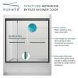 SBP606008C-PC Stratford 60-in x 60-in Bypass Shower Door With 5/16-in Clear Glass And Round Tube Handles, Polished Chrome
