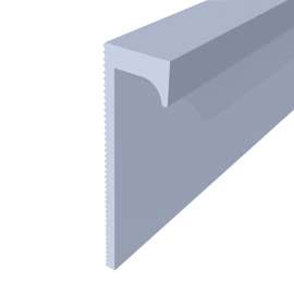 Titan 96-in Aluminum Square Edge Trim (2-Pack), Brushed Aluminum, TSET962-00