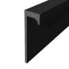 Titan 96-in Aluminum Square Edge Trim (2-Pack), Black, TSET962-09
