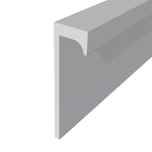 Titan 96-in Aluminum Square Edge Trim (2-Pack), Grey, TSET962-39