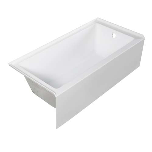 UATTR603017-R Ursula AFR 60-in x 30-in x 17-in Alcove Acrylic Bathtub With Right Hand Drain, White (Glossy)