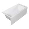 UATTR603620-R Ursula 60-in x 36-in x 20-in Alcove Acrylic Bathtub With Right Hand Drain, White (Glossy)