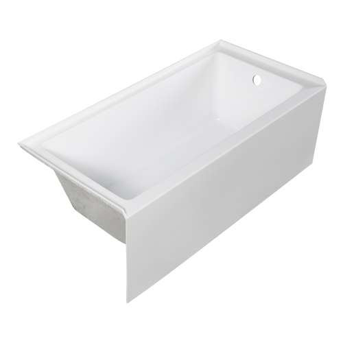 UATTR603622-R Ursula AFR 60-in x 36-in x 22-in Alcove Acrylic Bathtub With Right Hand Drain, White (Glossy)