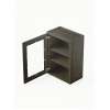 15 in. x 30 in. Ready to Assemble Wall Cabinet with Single Remington Frame Clear Glass Door, Smokey Grey, W1530GD-RTA-FR01-SG-C
