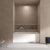 UATLN603622-L Unity AFR 60-in x 36-in x 22-in Alcove Acrylic Bathtub With Left Hand Drain, White (Glossy)