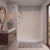 Expressions 60-in x 36-in x 72-in Glue to Wall 3-Piece Shower Kit, Cameo / Biscuit, EWK603672-32