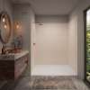 Expressions 60-in x 48-in x 72-in Glue to Wall 3-Piece Shower Kit, Cameo / Biscuit, EWK604872-32