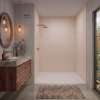 Expressions 60-in x 48-in x 96-in Glue to Wall 3-Piece Shower Kit, Cameo / Biscuit, EWK604896-32