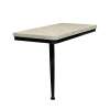 SSSL2412L-MB28 24in x 12in Left-Hand Shower Seat with PVD Coated Matte Black Frame and Leg