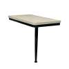 SSSL2412R-MB28 24in x 12in Right-Hand Shower Seat with PVD Coated Matte Black Frame and Leg