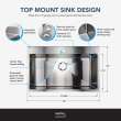 TFH-3622-SS 36-in. Stainless Steel Laundry Sink with Wash Stand in Brushed Satin