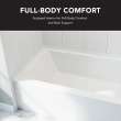 UATLN603220-R-PC Unity 60-in x 32-in x 20-in Alcove Acrylic Bathtub Kit With Right Hand Drain, White/Polished Chrome