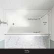 UATLN603020-L-PC Unity 60-in x 30-in x 20-in Alcove Acrylic Bathtub Kit With Left Hand Drain, White/Polished Chrome