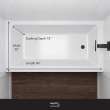 UATLN603220-R-MB Unity 60-in x 32-in x 20-in Alcove Acrylic Bathtub Kit With Right Hand Drain, White/Matte Black
