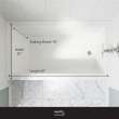 UATLN603220-R-PC Unity 60-in x 32-in x 20-in Alcove Acrylic Bathtub Kit With Right Hand Drain, White/Polished Chrome
